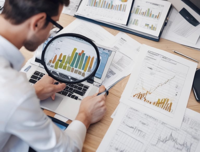 Large blue letters 'AI' stand prominently on a surface covered with a pattern of hexagonal shapes. Dark swirling lines intersect around the letters, creating a sense of motion and complexity. The background has a metallic sheen with a futuristic, digital style.