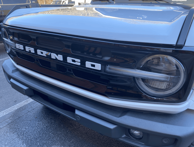 front end of car