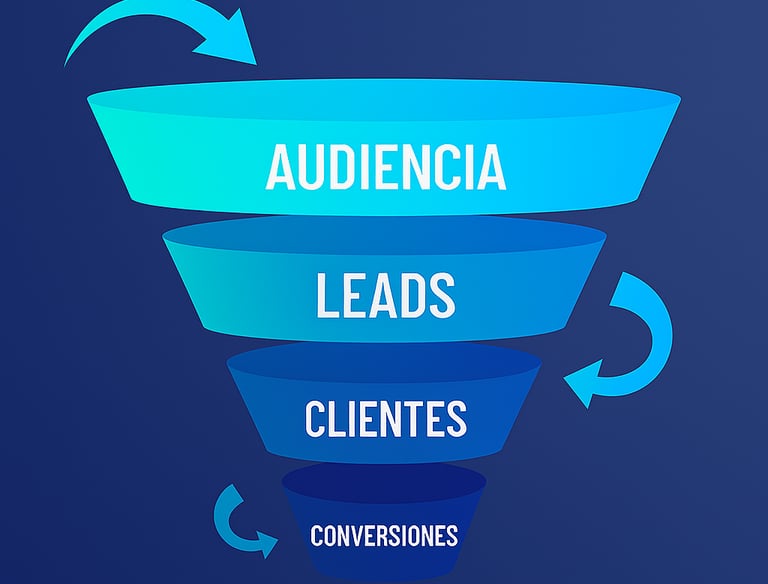 Embudo de conversión de ventas