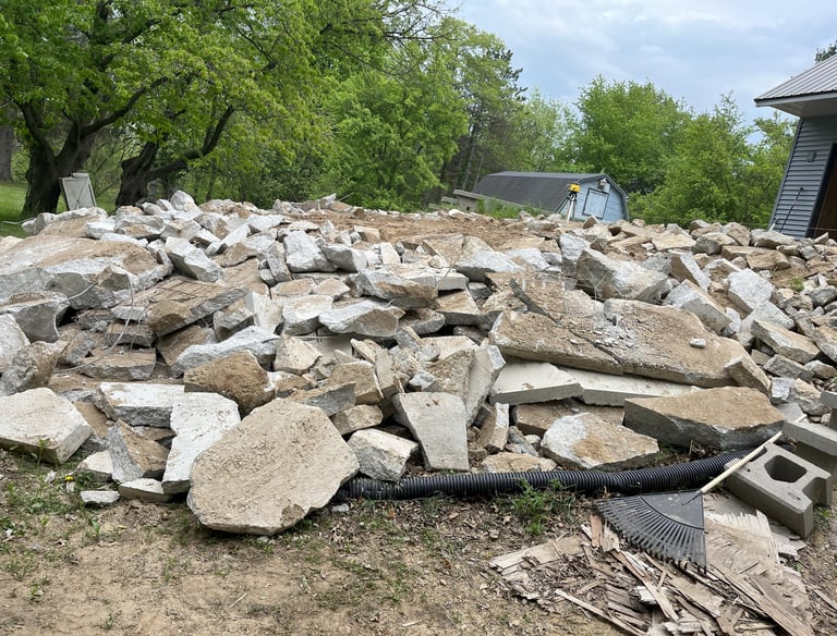 Demolition and Removal of old Concrete
