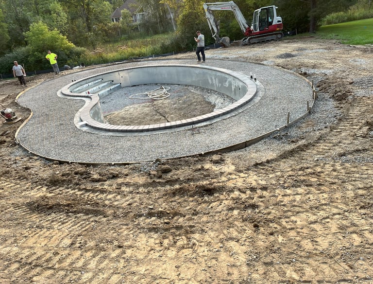 Prep Pool Patio for Concrete