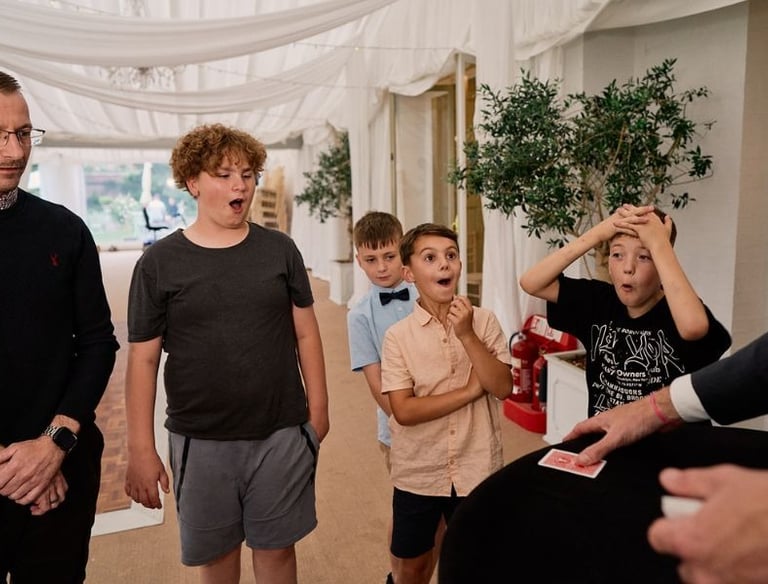 kid friendly magic at weddings