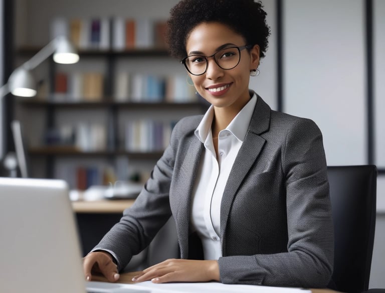 Photo of a group meeting in a bright conference room.