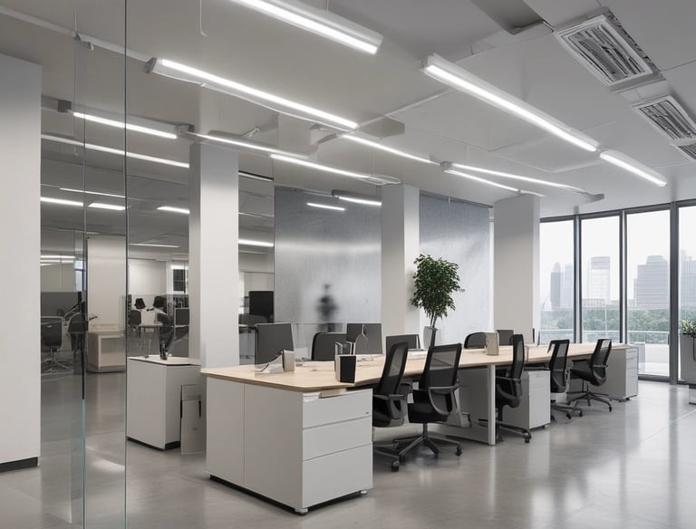 A team managing IT systems in a control room.