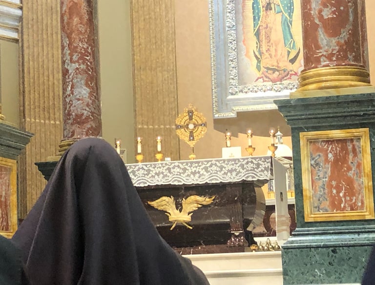 Franciscan Daughters of Mary, Adoring Jesus at the Shrine of Our Lady of Guadalupe, LaCrosse WI