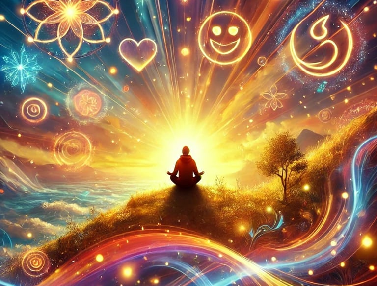 Psychologie positive, pensées, émotions, joie, réussite, harmonie