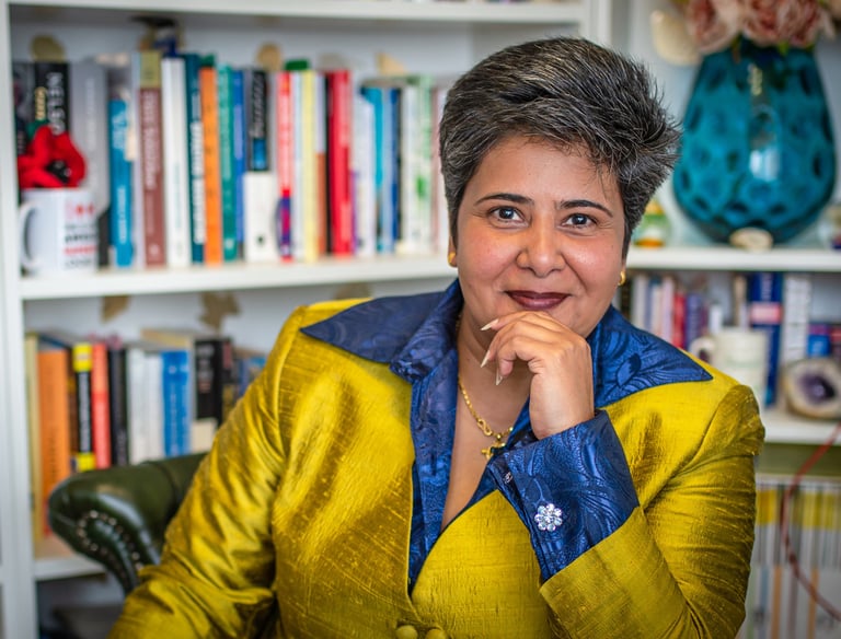 South Indian Business Coach and Therapist ready to help entrepreneurs with meantla health 