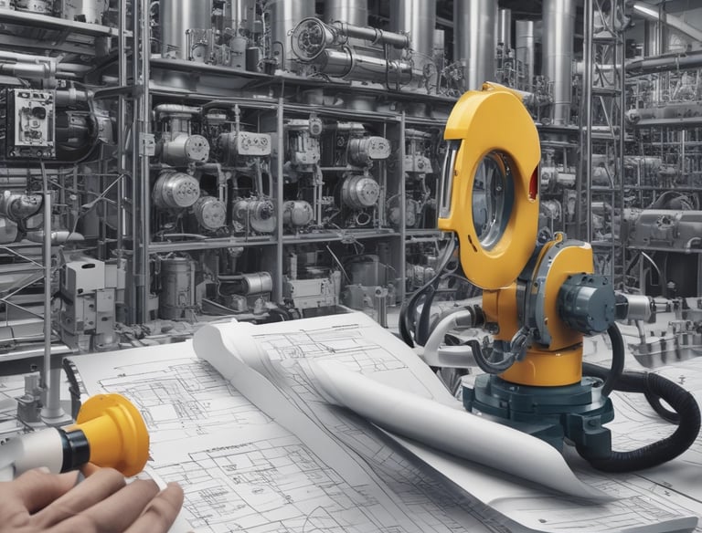 An engineer examining a 3D printed prototype in a workshop.