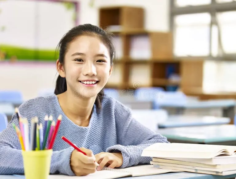 Student in tutoring session at Huntington Learning Center