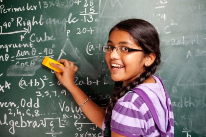 Student getting advanced math tutoring at Huntington Learning Center, Elk Grove
