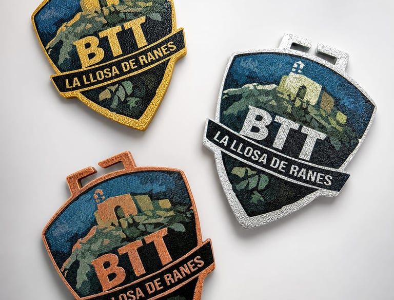 Medallas de oro, plata y bronce para la carrera de bicicleta de montaña BTT La Llosa de Ranes, con d