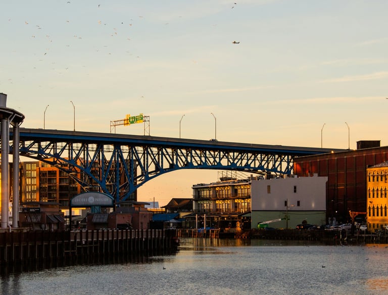 Bridge over Ohio waterway, expert real estate guidance from Buckeye Venture Group