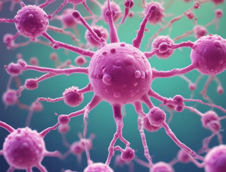 a yellow substance on a blue surface