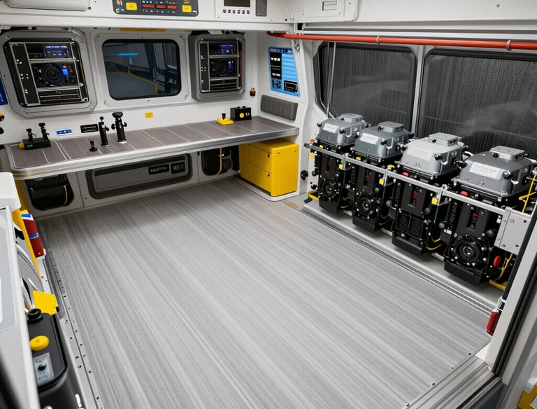 Technician repairing electronic equipment with precision tools in a well-equipped workshop.