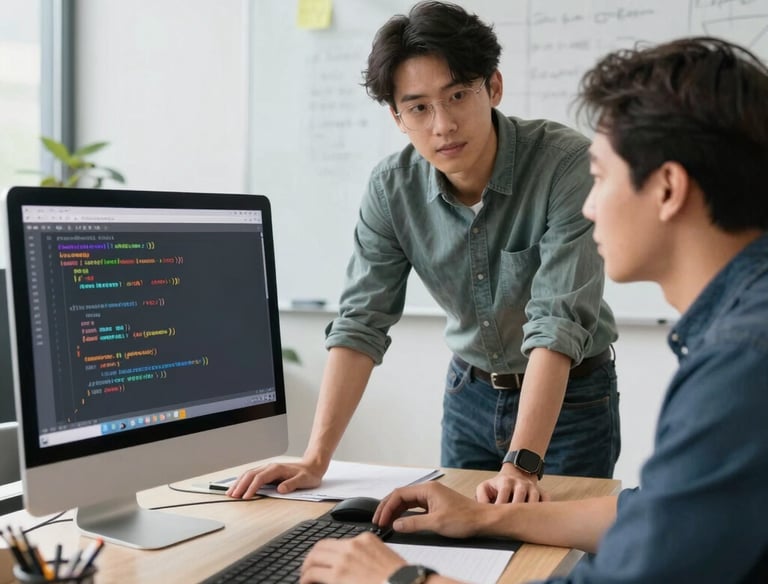 Professional consulting session with a virtual CISO guiding a business team.