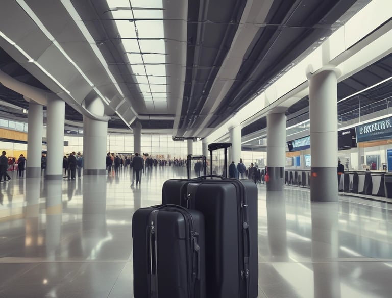 A bedroom with a view of the mountains