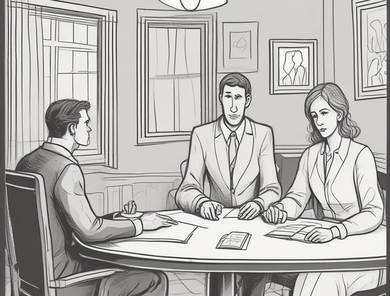 a group of people sitting on a couch in a living room