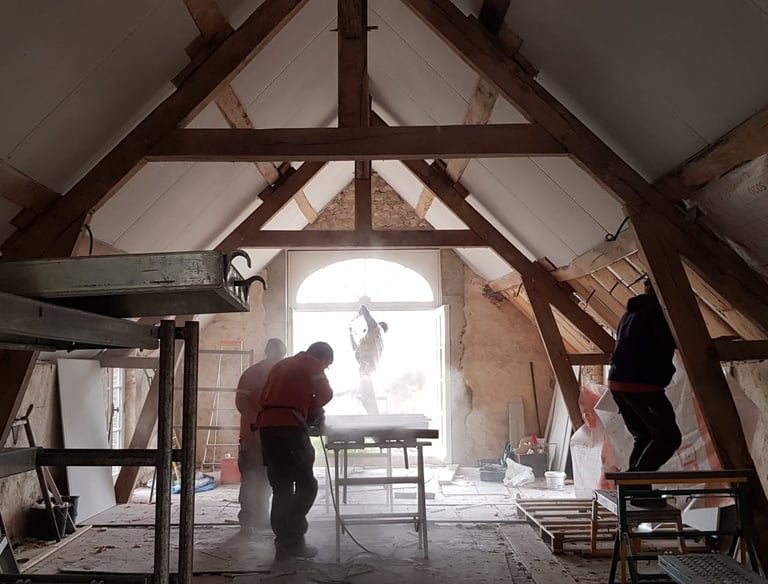 Réhabilitation d'une grange dans le Perche