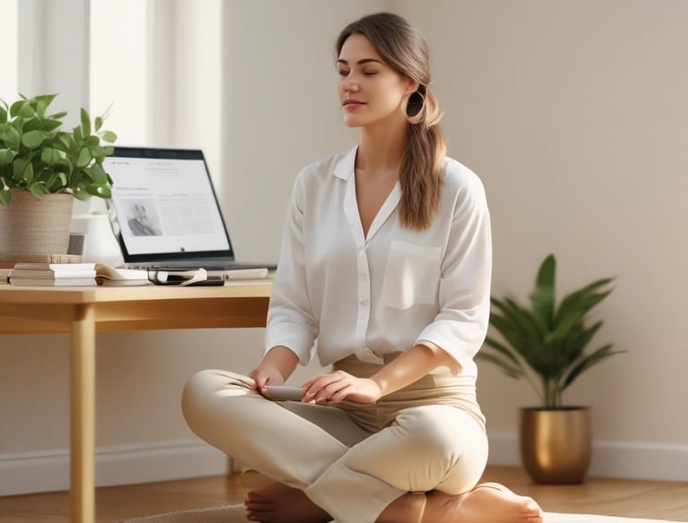 a man riding a skateboard down a street next to tall buildings