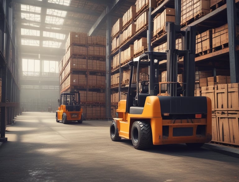a man riding a skateboard down a street next to tall buildings