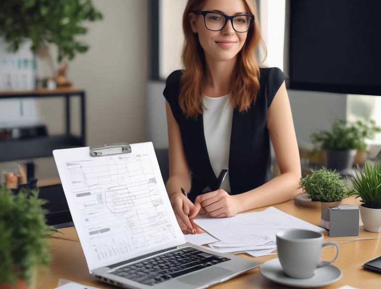 A small business owner proudly opening their new store with support from MAS Solutions.