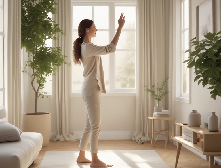 Calm room with soft lighting and a massage table ready for an intuitive massage.