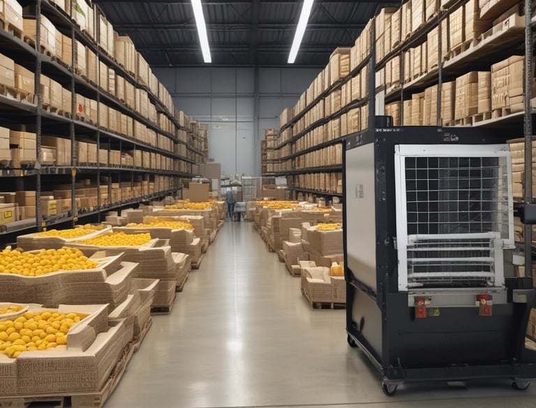 A modular office container fully equipped with air conditioning and electrical outlets.