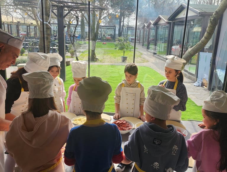 Pizza atölyesi, mum atölyesi, resim atölyesi atölye