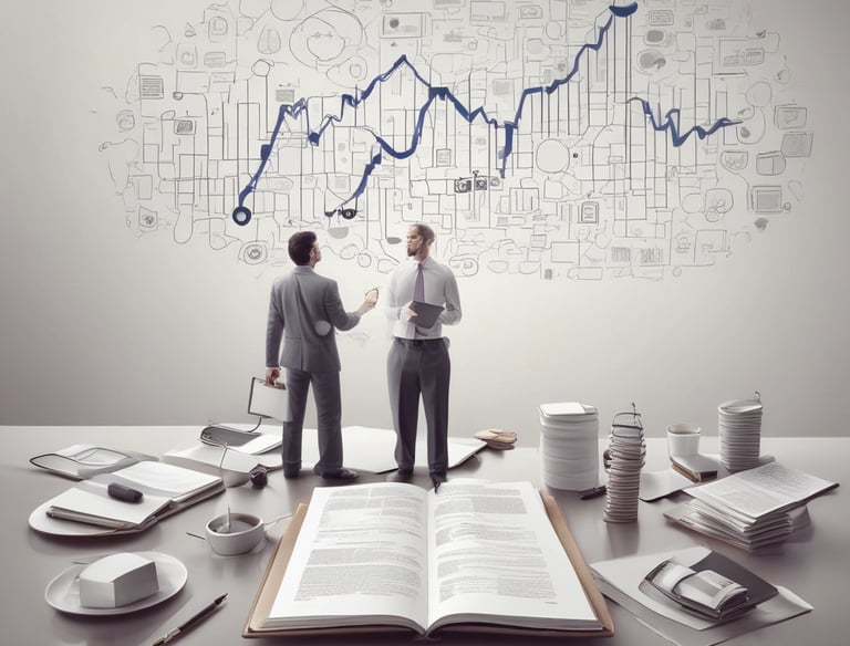 A business owner reviewing social media performance on a laptop.