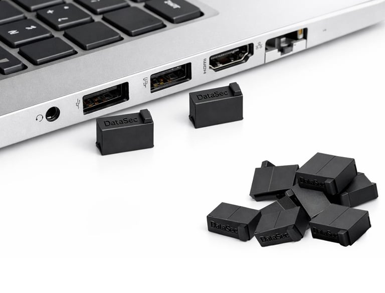 USB port dust cover, USB protective cap, USB port protector, USB dust plug, DataSec peripherals, USB