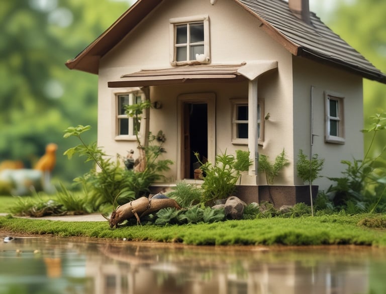 Close-up of eco-friendly pest control products used safely around pets.