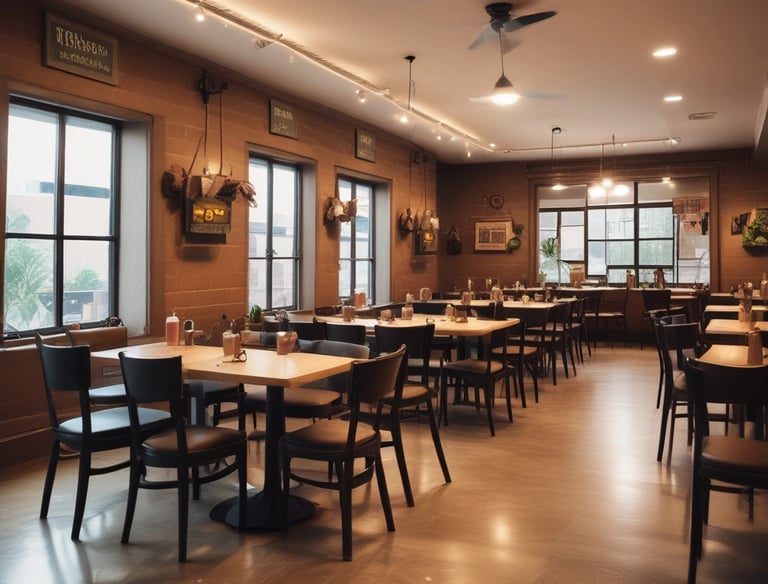 A commercial building in New Britain with pest control barriers being applied.