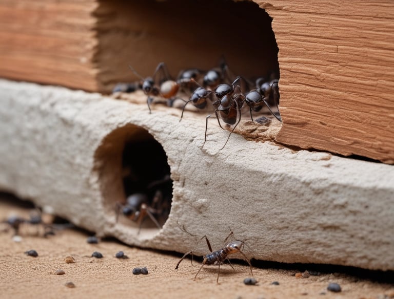 A technician inspecting a cozy New Britain home for signs of pests.