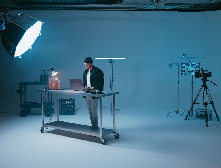 Shooting for a Brand Video at our contrast studios