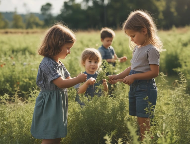 A collection of wellness products is displayed, including a brown glass dropper bottle with a blue label, jars with cream-colored labels, a small bowl with powder, and several capsules scattered on a light surface. Packaging with minimalist design features the brand 'beam' and labels such as 'clarity,' 'the fixer,' and 'revive.'