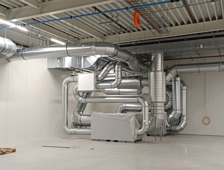 Variable Air Volume duct controller system installation