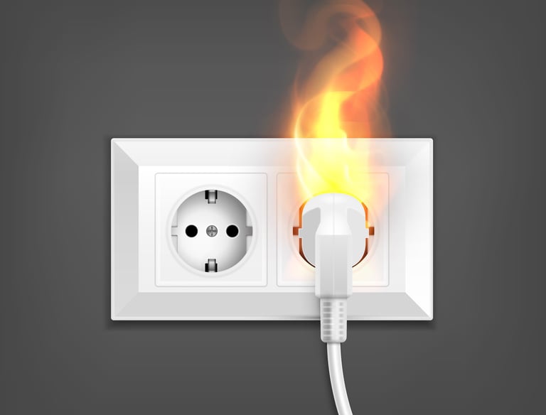 emergency electrician near me sockets burn