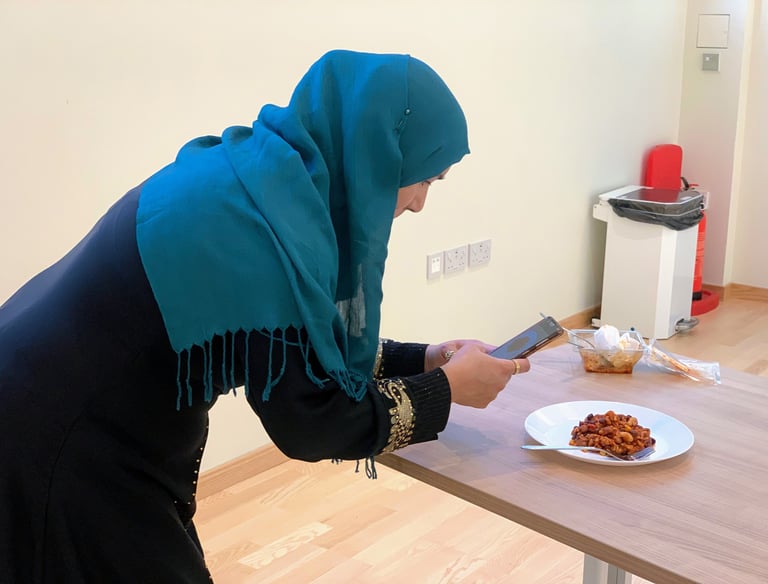 Bromley-by-Bow Photographer taking photo of food