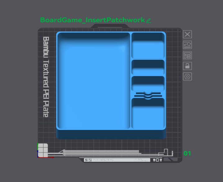 Maatwerk projectje voor het bordspel Patchwork