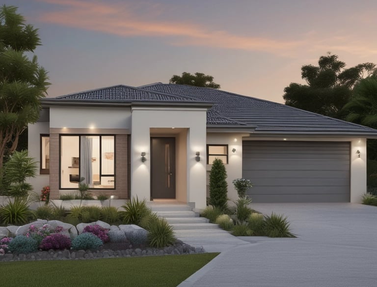 Sunlit bedroom with large windows and cozy bedding