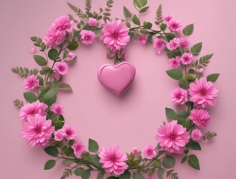 Close-up of a handwritten note in black cursive on white paper with rose pink highlights.