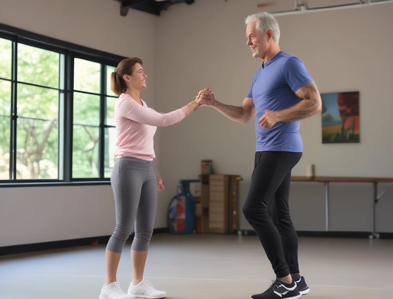a person doing a handstand