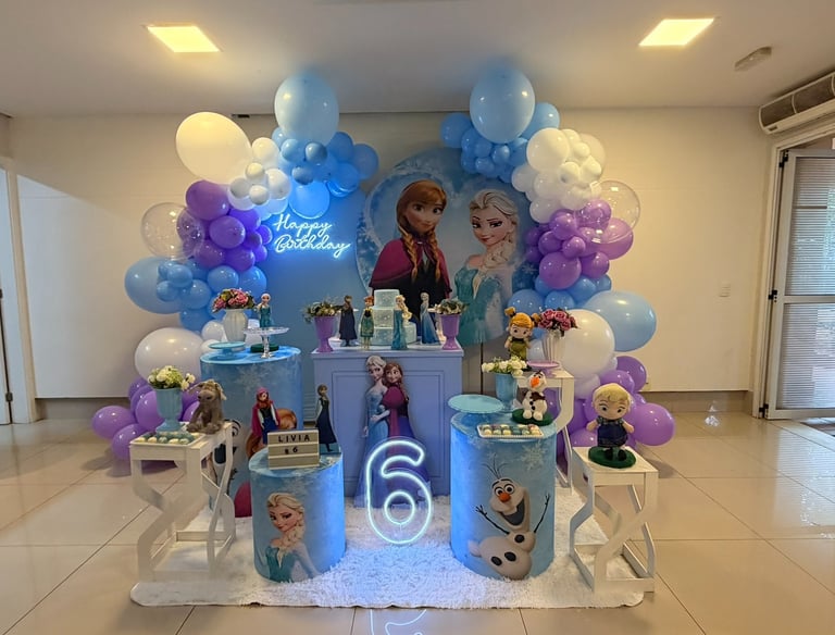 Aluguel de decoração Infantil Frozen Freguesia do Ó Zona Norte Zona Oeste