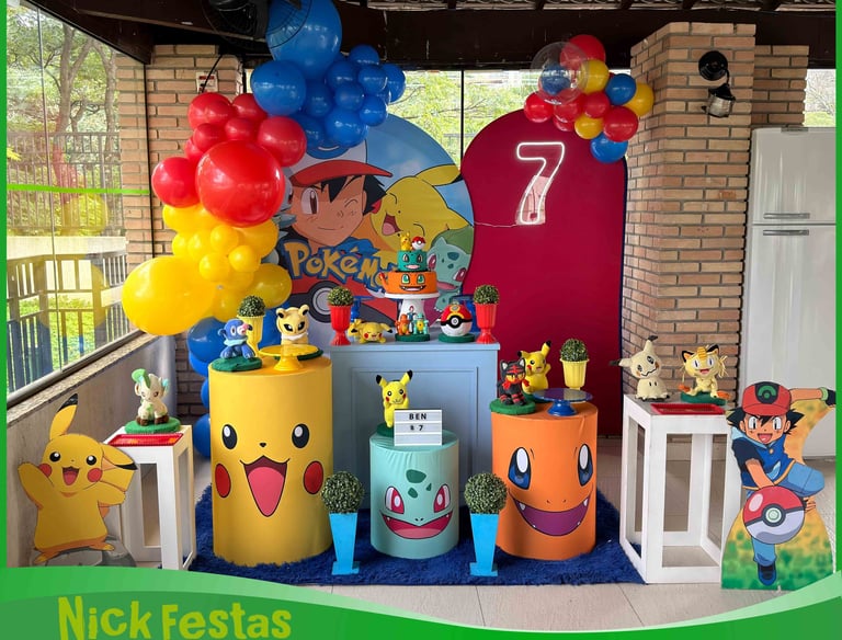 Aluguel de decoração Pokémon na Freguesia do Ó