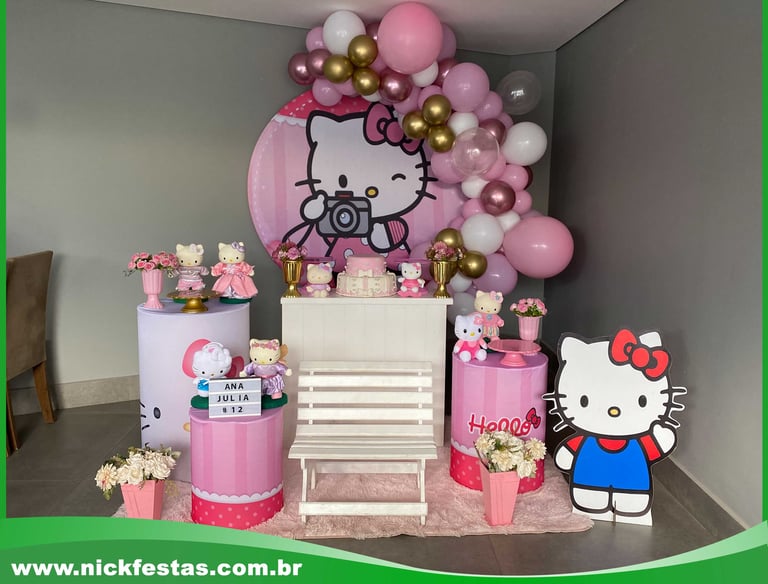 Aluguel de decoração Hello Kitty na Freguesia do Ó