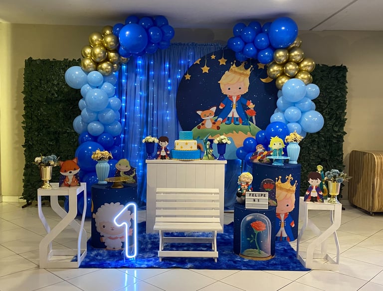 Aluguel de decoração infantil Pequeno Príncipe na Freguesia do Ó com mesa decorada temática 