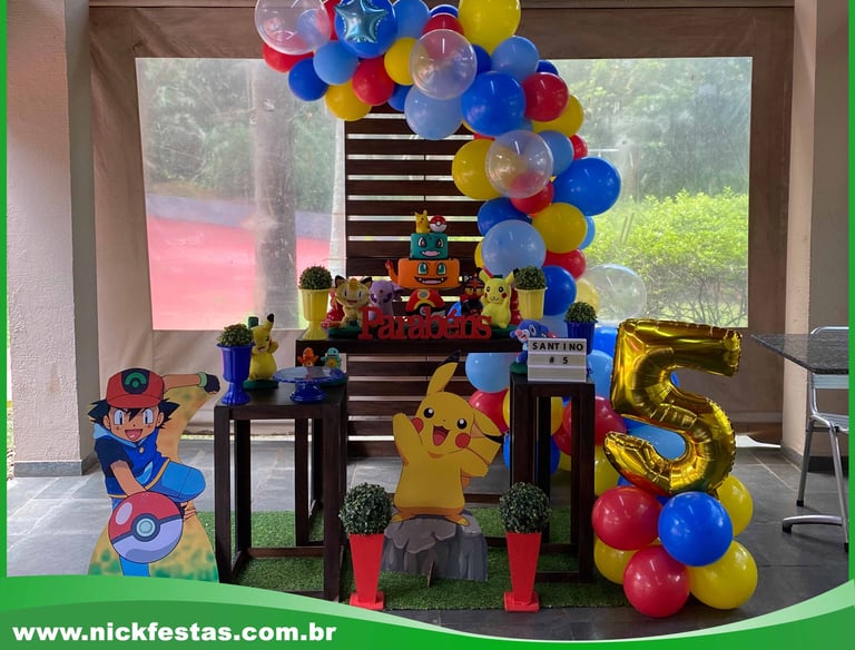Aluguel de decoração Pokémon na Freguesia do Ó