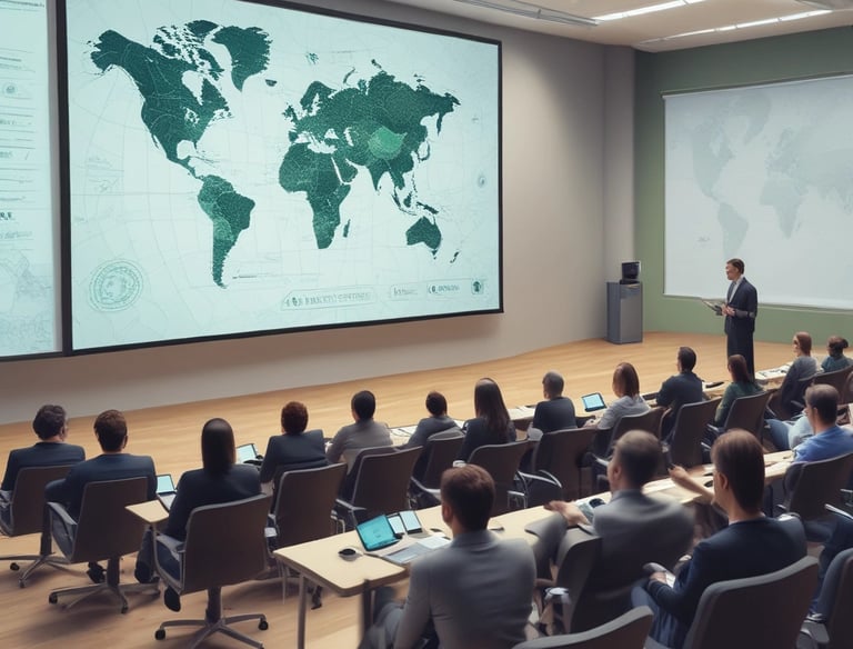 A group of professionals attending a training session or workshop.