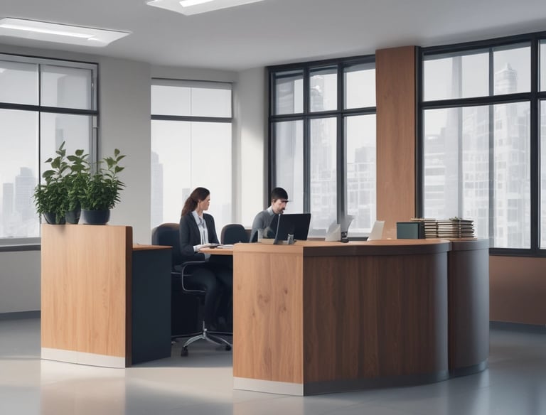 Two workers in orange uniforms are cleaning the street using hoses. They are near a row of parked cars including a red SUV. Behind them are storefronts with signage in Chinese characters and a large tree providing shade.