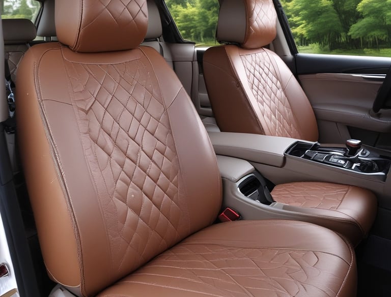 A close-up view of the rear end of a high-performance luxury car with a glossy black finish and a distinctive logo on the back. The car features a sleek tail light that runs across the width of the vehicle. Below the tail light, there is a license plate with a 'GYEON Certified Detailer' logo and another logo that indicates the car has undergone a specialized makeover. The interior setting suggests a high-end detailing shop or garage with warm lighting and modern fixtures in the background.